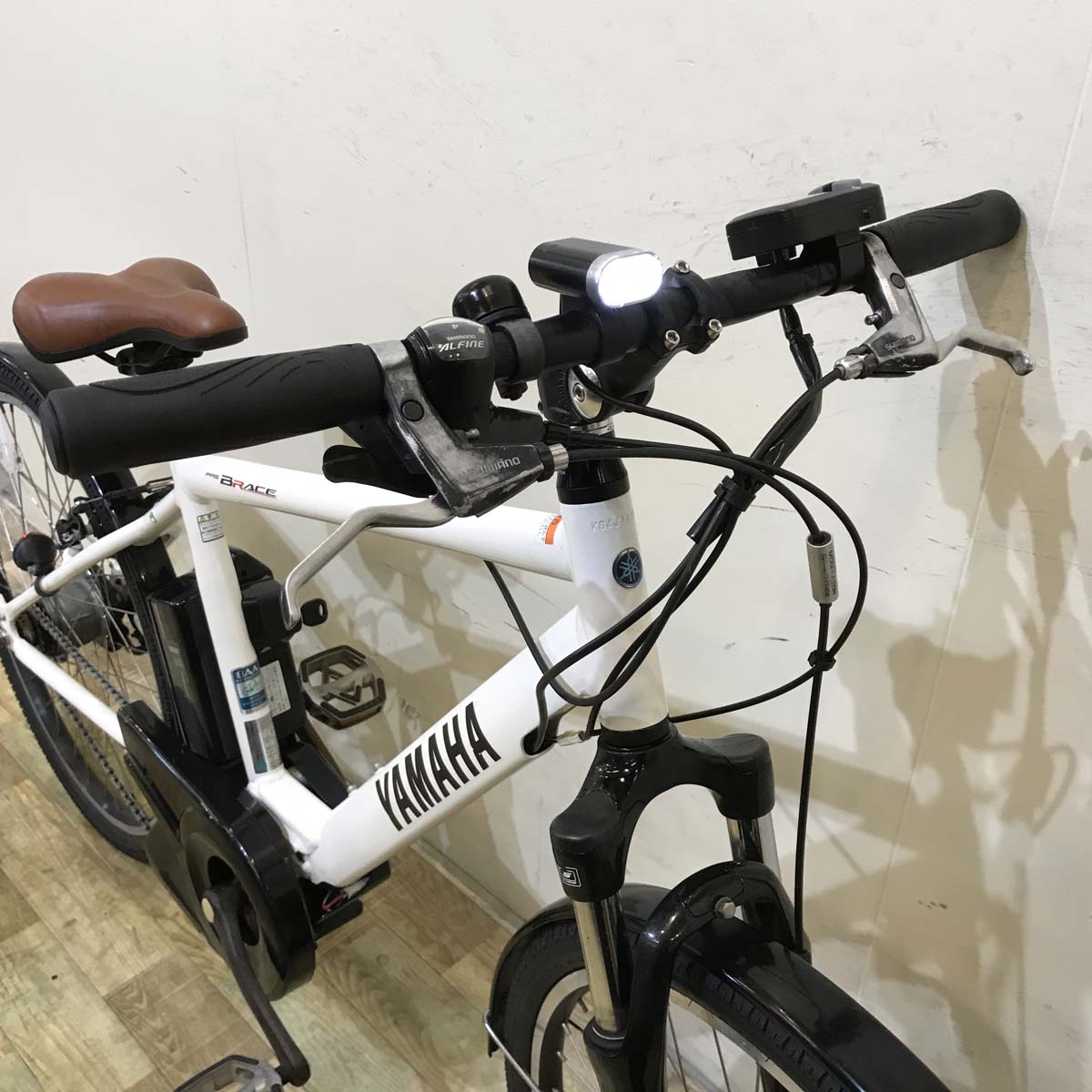 中古電動自転車 ヤマハ PAS ブレイス ホワイト 26インチ KG050