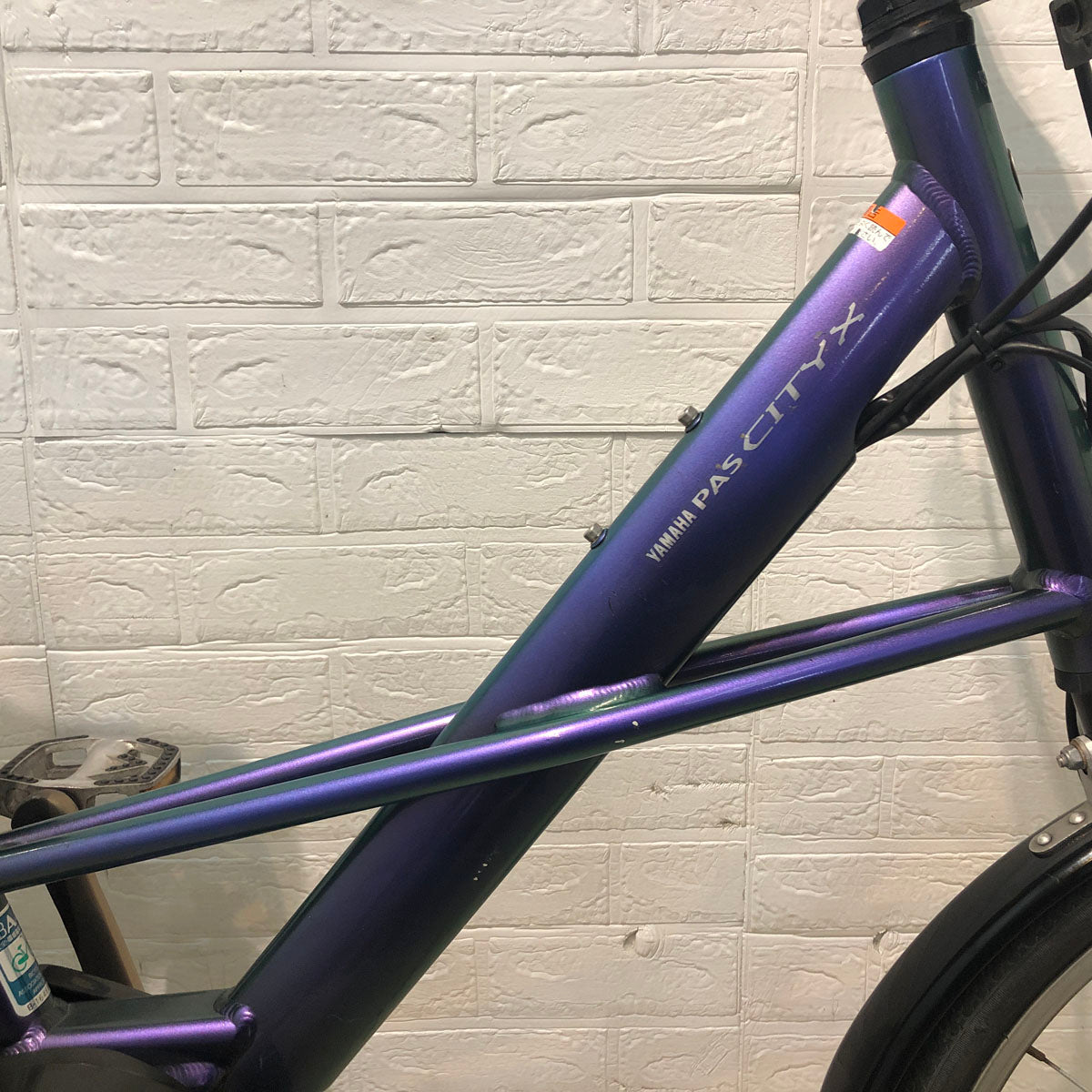 中古電動自転車 ヤマハ PAS CITY X パス シティ X  パープル 20インチ YC056