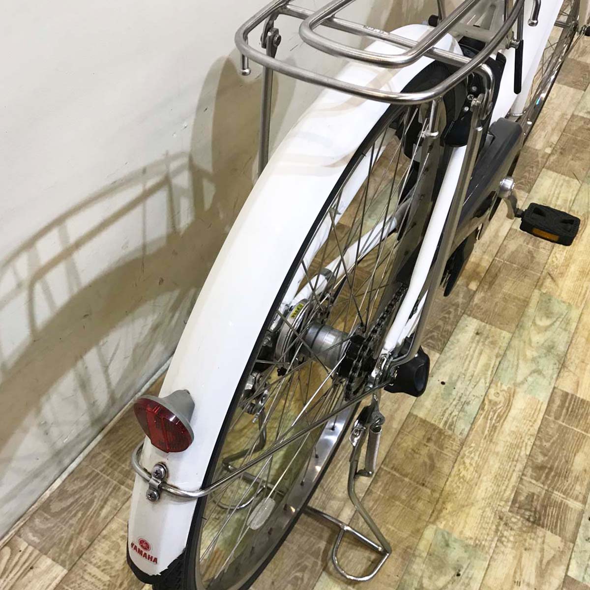 中古電動自転車  ヤマハ PAS ナチュラ ホワイト 26インチ KB042 