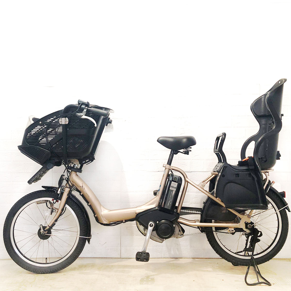 中古電動自転車 ブリヂストン アンジェリーノ プティット e プレシャスベージュ 20インチ YC058