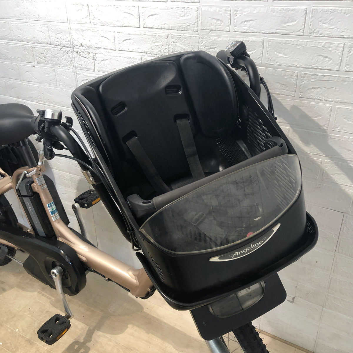 中古電動自転車 ブリヂストン アンジェリーノ プティット e プレシャスベージュ 20インチ YC058