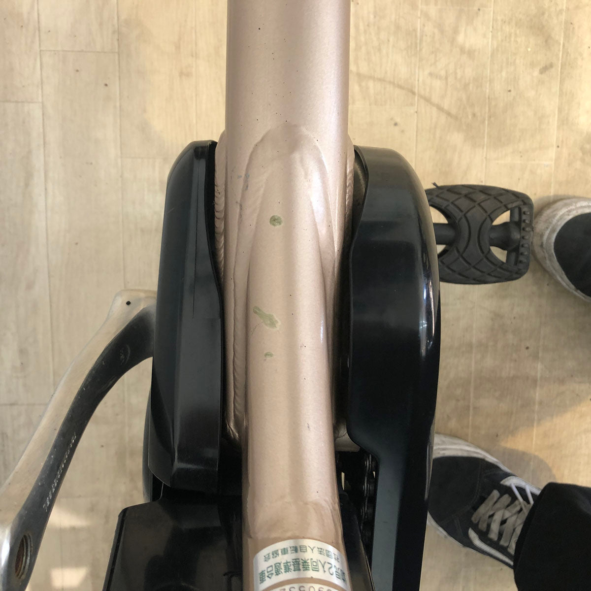 中古電動自転車 ブリヂストン アンジェリーノ プティット e プレシャスベージュ 20インチ YC058