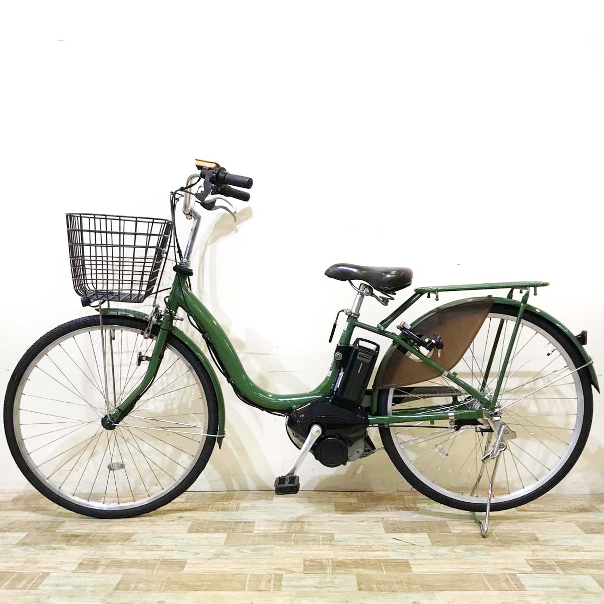 電動自転車 ブリヂストン アシスタ U STD グリーン 26インチ KSR099 【中古車】