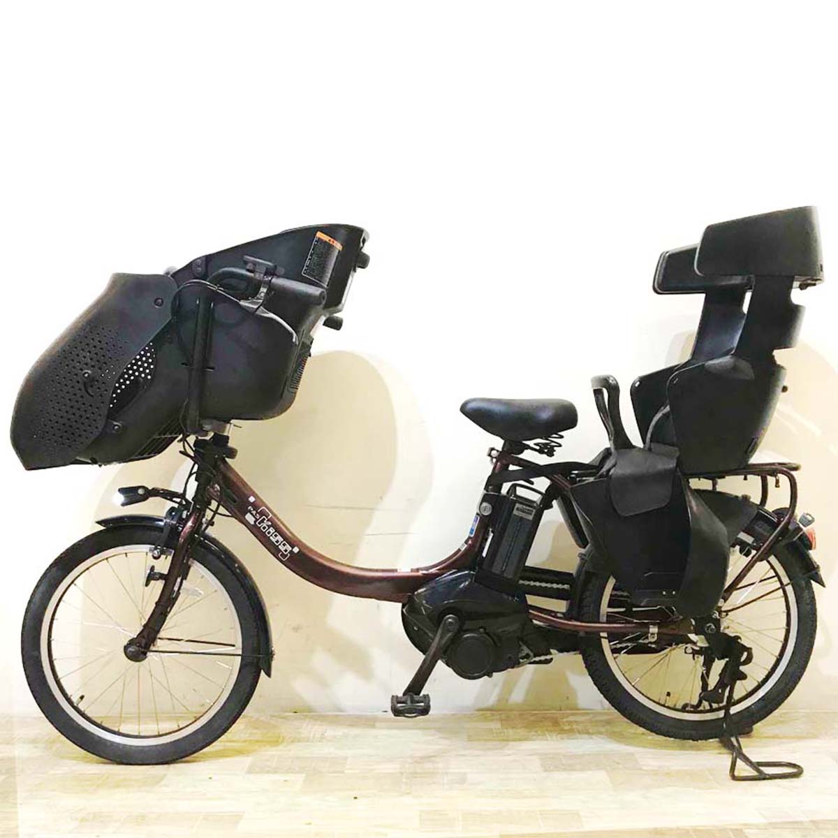 中古電動自転車 ヤマハ PAS Kiss mini un パス キッス ミニ アン ブラウン 20インチ KB044