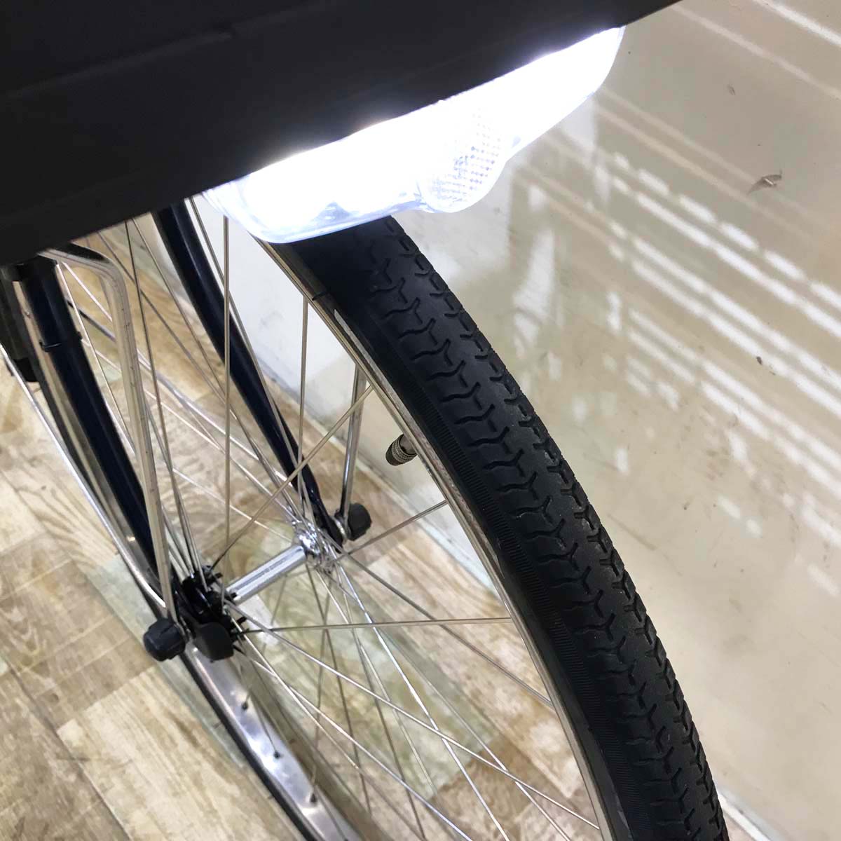 中古電動自転車 パナソニック ビビDX ネイビー 26インチ KG054