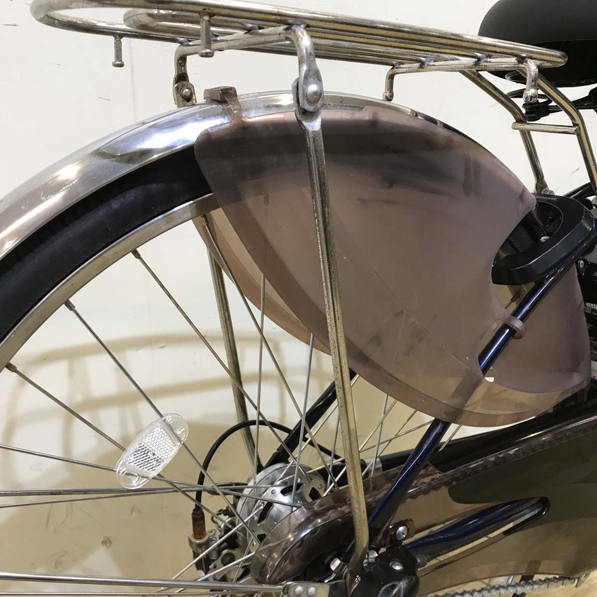 中古電動自転車 パナソニック ビビDX ネイビー 26インチ KG054