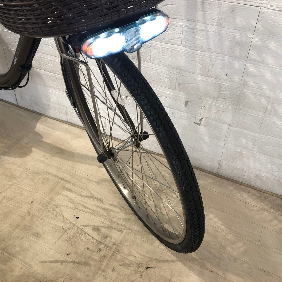 中古電動自転車 新品バッテリー パナソニック ビビ EX ブラウン 24インチ YC059