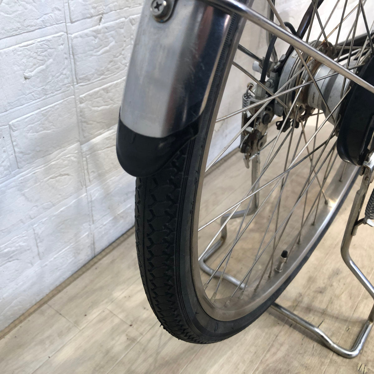 中古電動自転車 新品バッテリー パナソニック ビビ EX ブラウン 24