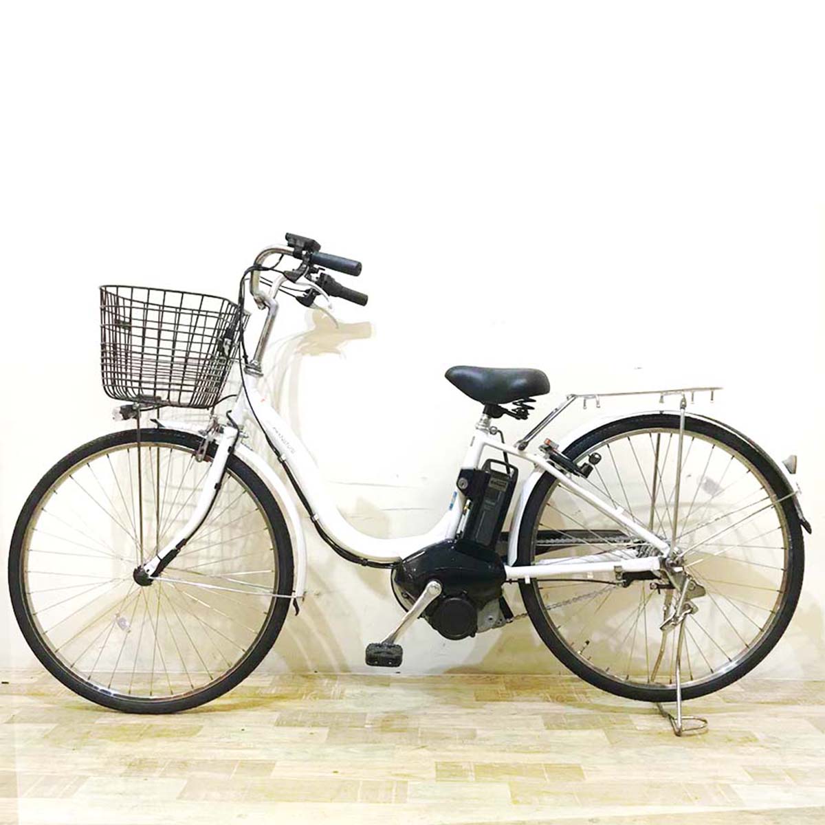 中古電動自転車  ヤマハ PAS ナチュラ ホワイト 26インチ KB042 