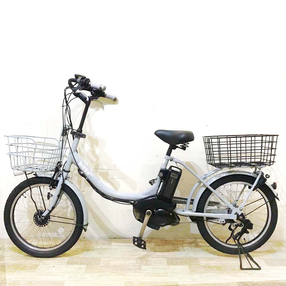 中古電動自転車 ブリヂストン bikke e ビッケ イー グレー 20インチ KB046 