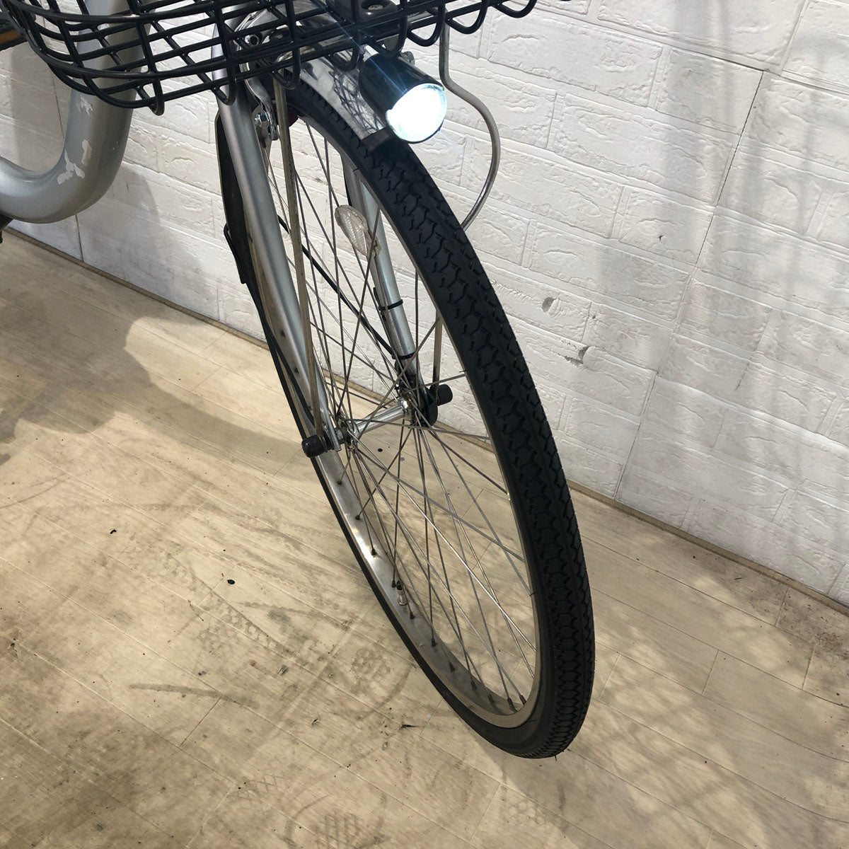 中古電動自転車 ヤマハ PAS Cheer パス チア シルバー 26インチ YC062