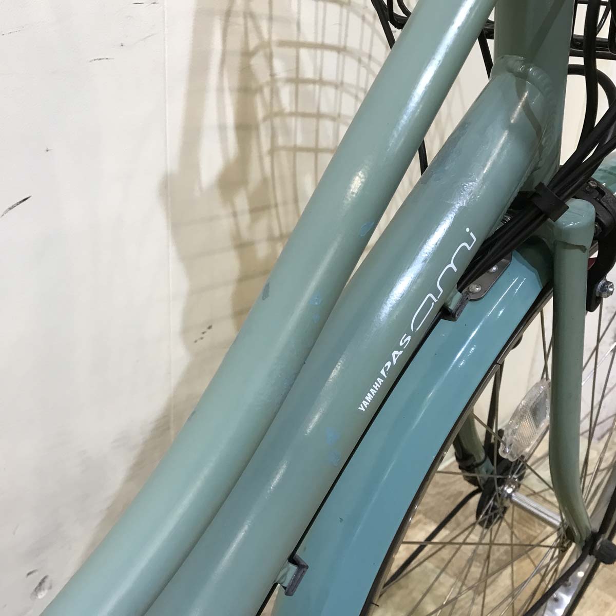 中古電動自転車 ヤマハ PAS アミ グリーン 26インチ KG057