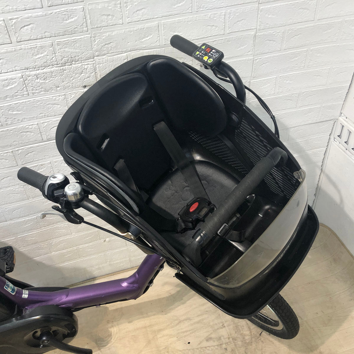 中古電動自転車 ヤマハ PAS Kiss mini パス キッス ミニ パープル 20