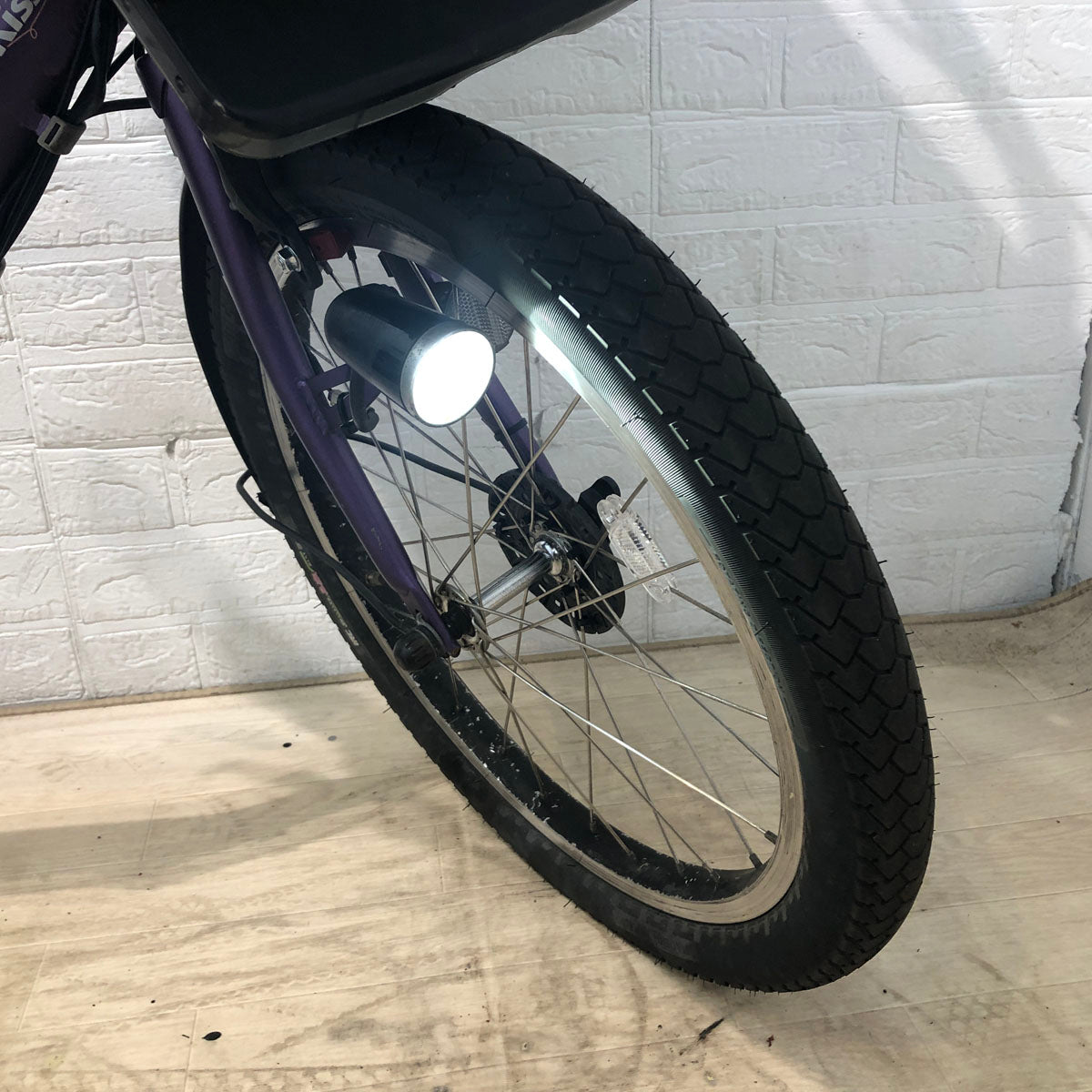 中古電動自転車 ヤマハ PAS Kiss mini パス キッス ミニ パープル 20
