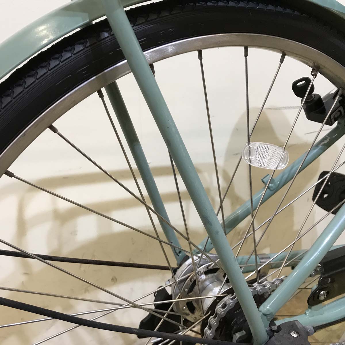 中古電動自転車 ヤマハ PAS アミ グリーン 26インチ KG057