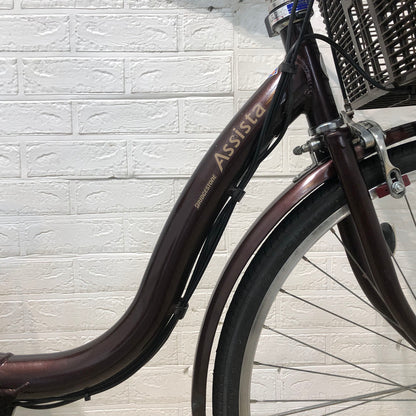 ブリヂストン アシスタ ベーシック ブラウン 26インチ YC064 【中古車】