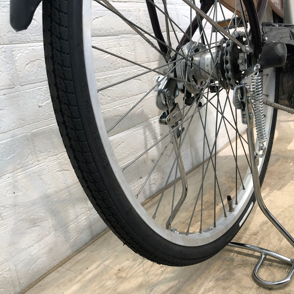 中古電動自転車 ブリヂストン アシスタ ベーシック ブラウン 26インチ YC064