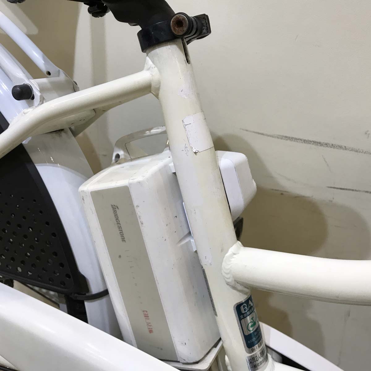 中古電動自転車 ブリヂストン ハイディ2 ホワイト 26インチ KG058