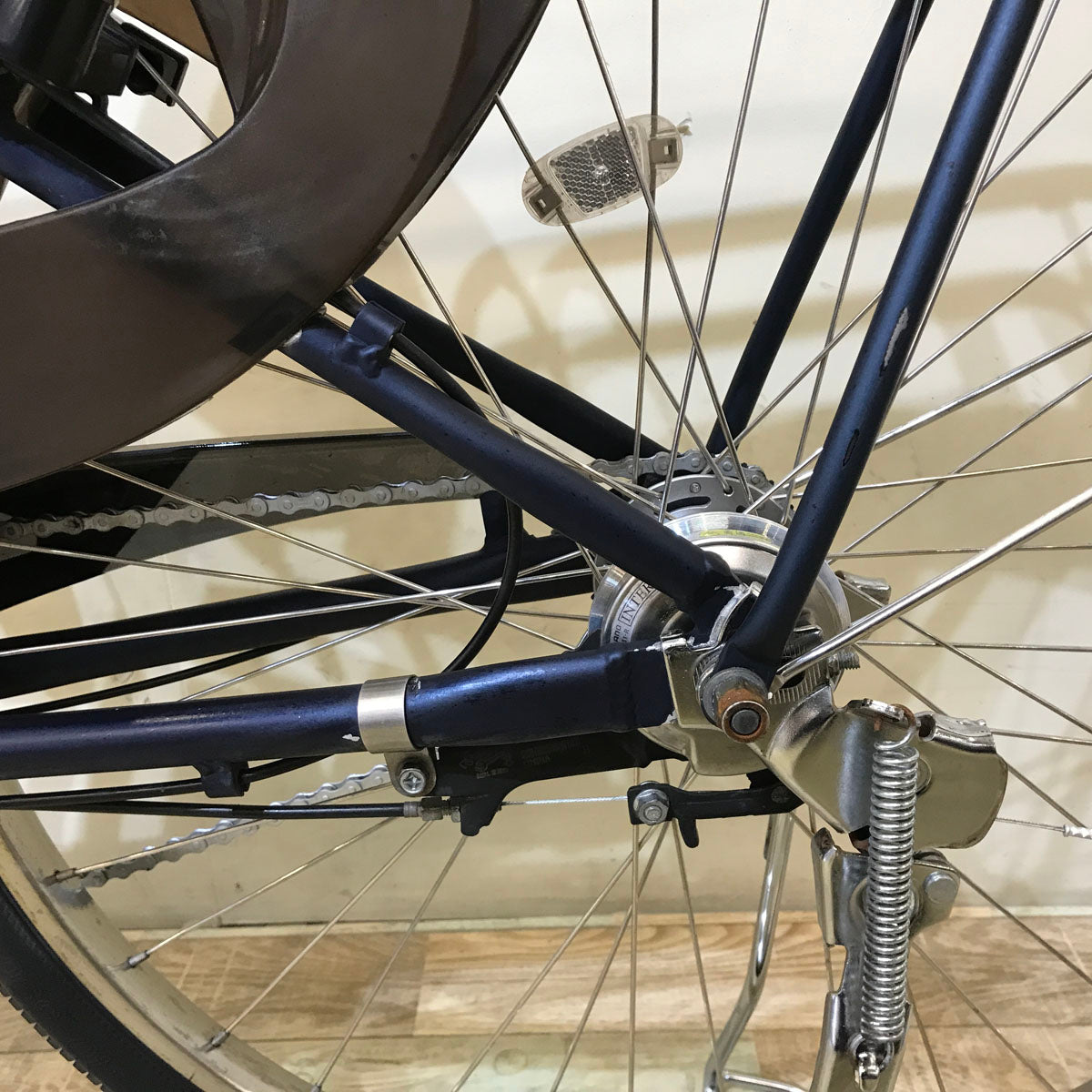 中古電動自転車 ヤマハ PAS ナチュラ L DX ネイビー 26インチ KB049