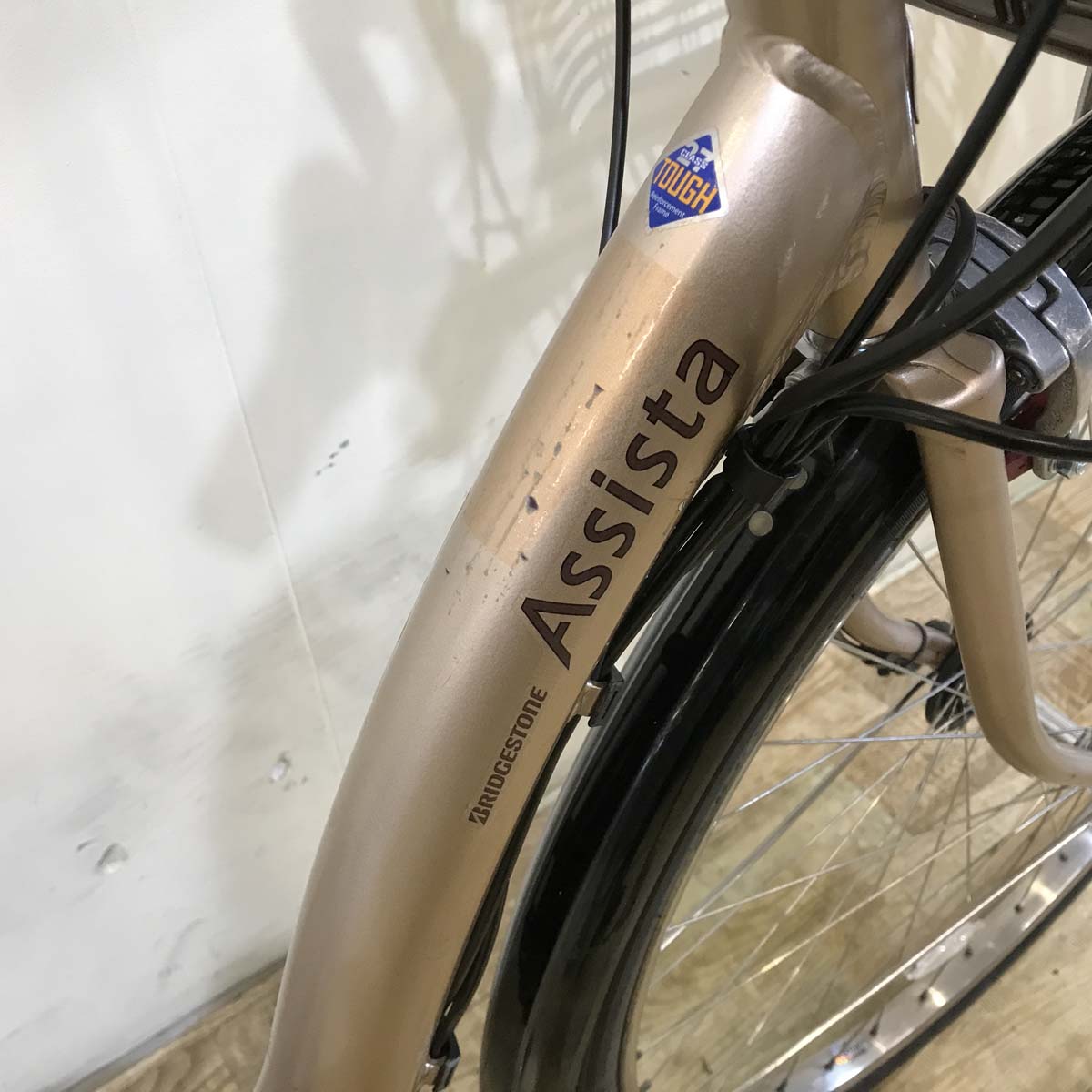 ブリヂストン アシスタDX ベージュ 26インチ KG059 【中古車】