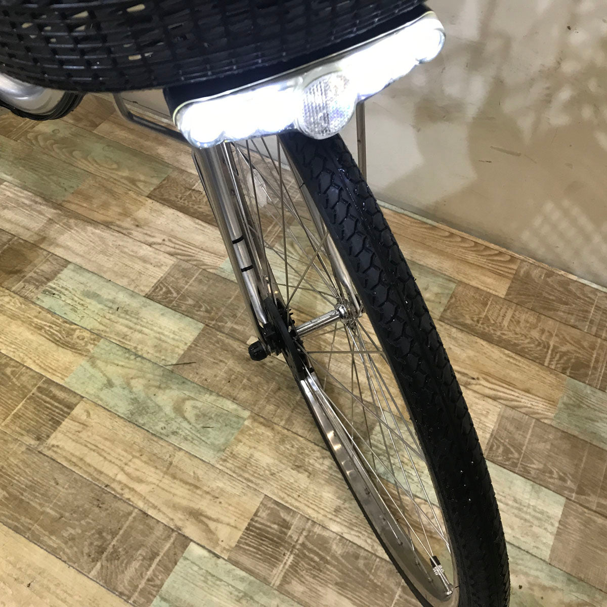 中古電動自転車 パナソニック ビビ DX シルバー 26インチ KB050