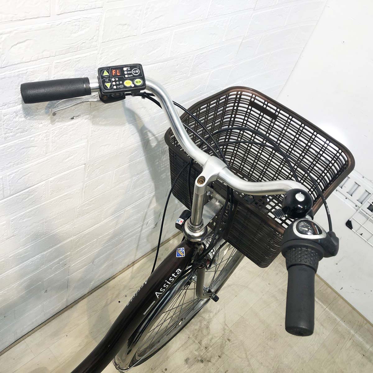 中古電動自転車 ブリヂストン アシスタDX ブラウン 26インチ YH084