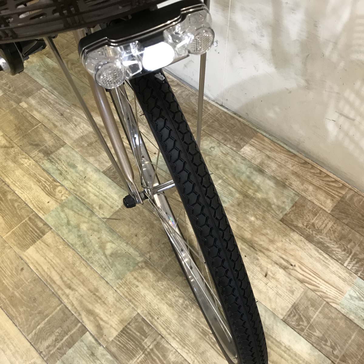 中古電動自転車 ブリヂストン アシスタDX ベージュ 26インチ KG059