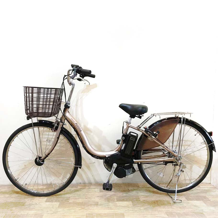 中古電動自転車 ブリヂストン アシスタDX ベージュ 26インチ KG059