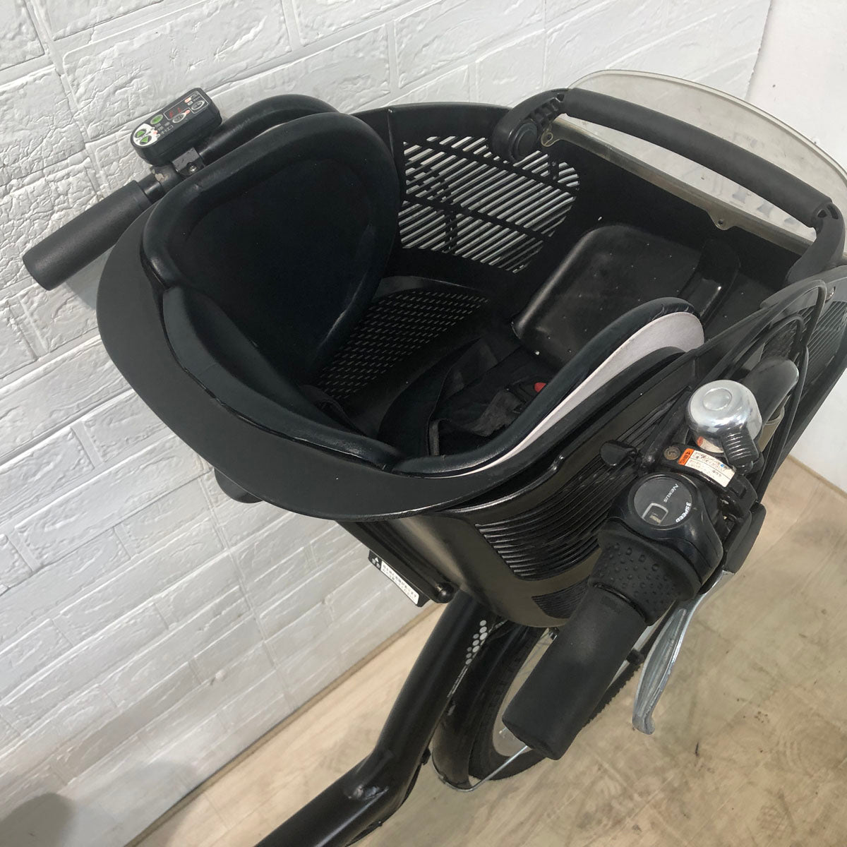 中古電動自転車 新品バッテリー ブリヂストン アンジェリーノ プティット e ブラック 20インチ YC066