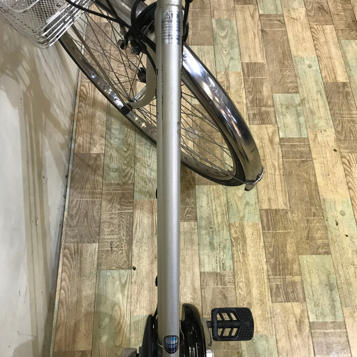 中古電動自転車 パナソニック ビビ EX シティ シルバー 27インチ KB052