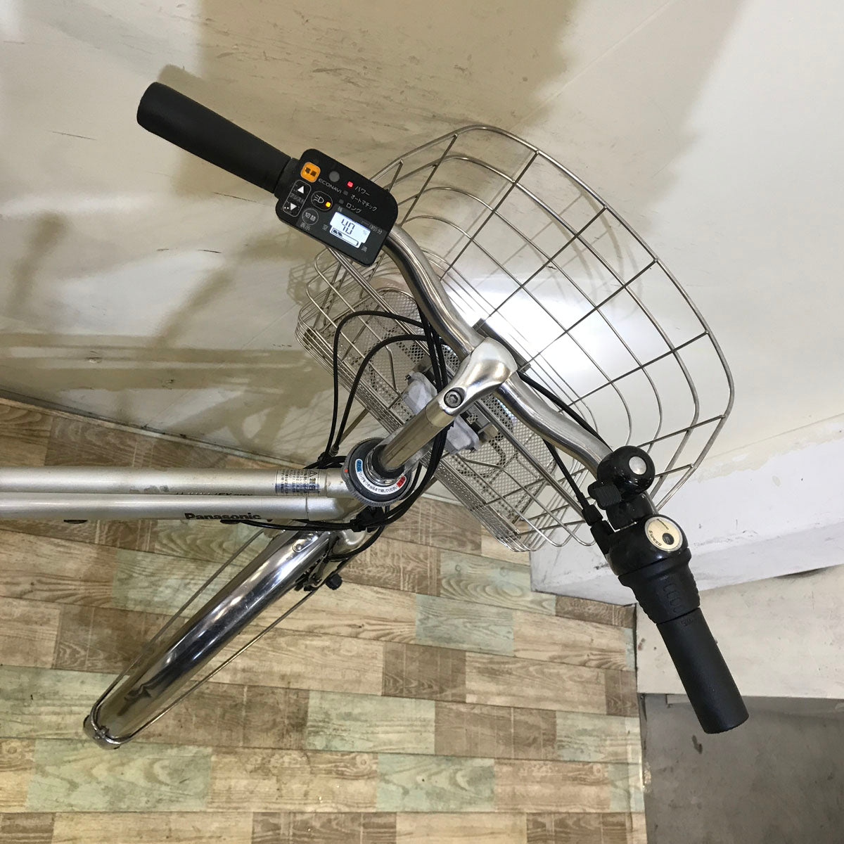 中古電動自転車 パナソニック ビビ EX シティ シルバー 27インチ KB052