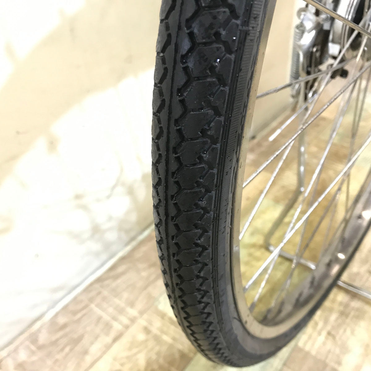 中古電動自転車 パナソニック ビビ EX シティ シルバー 27インチ KB052