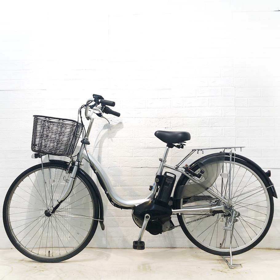 中古電動自転車 ヤマハ PAS ナチュラXM シルバー 26インチ YH086