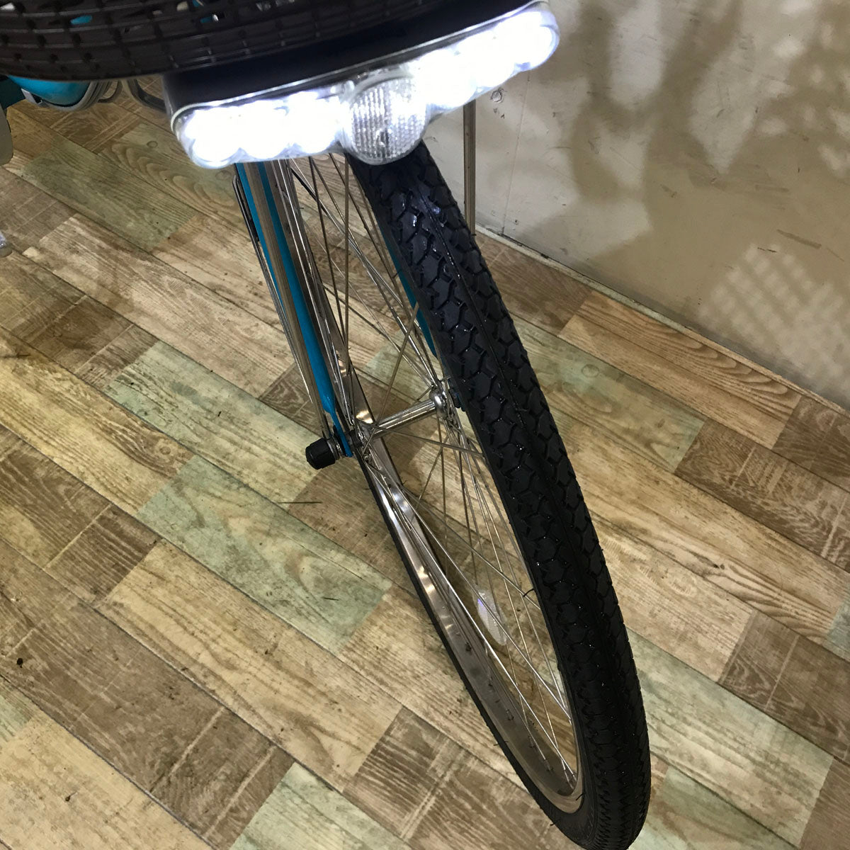 中古電動自転車 パナソニック ビビ DX ブルー 26インチ KB053 
