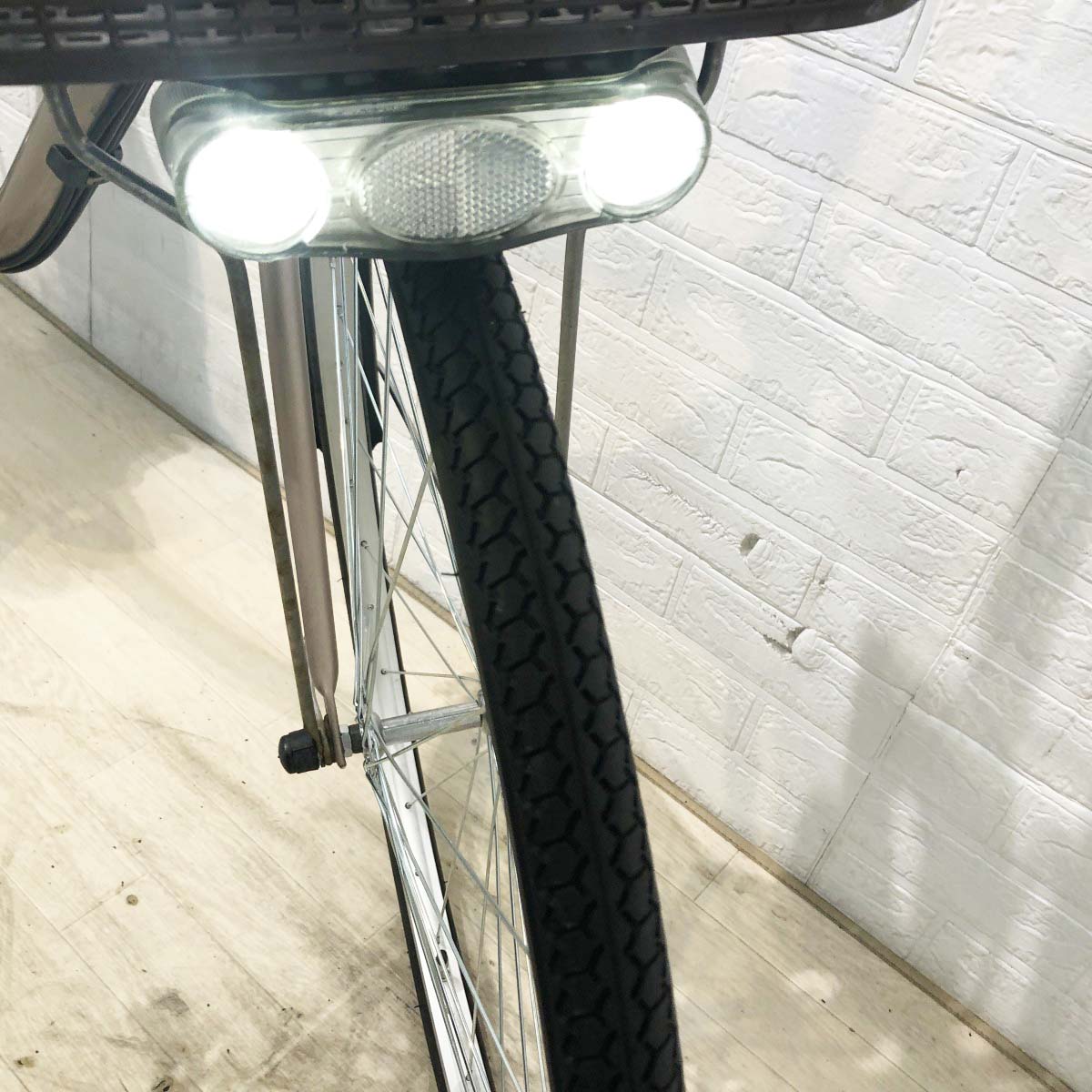 中古電動自転車 新品バッテリー  スズキ LOVE SNA ブラウン 26インチ YH087