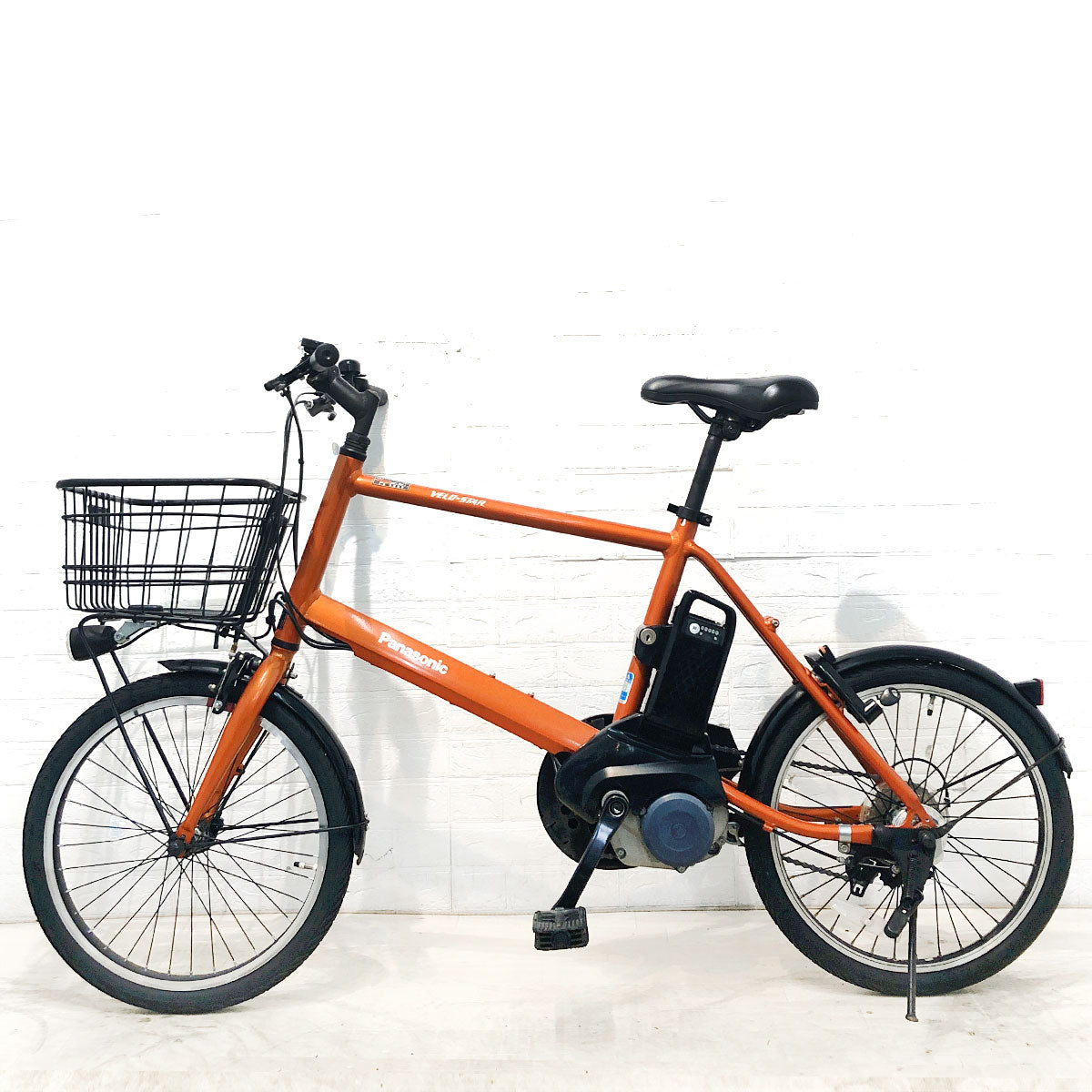 中古電動自転車 パナソニック ベロスターミニ オレンジ 20インチ YH088