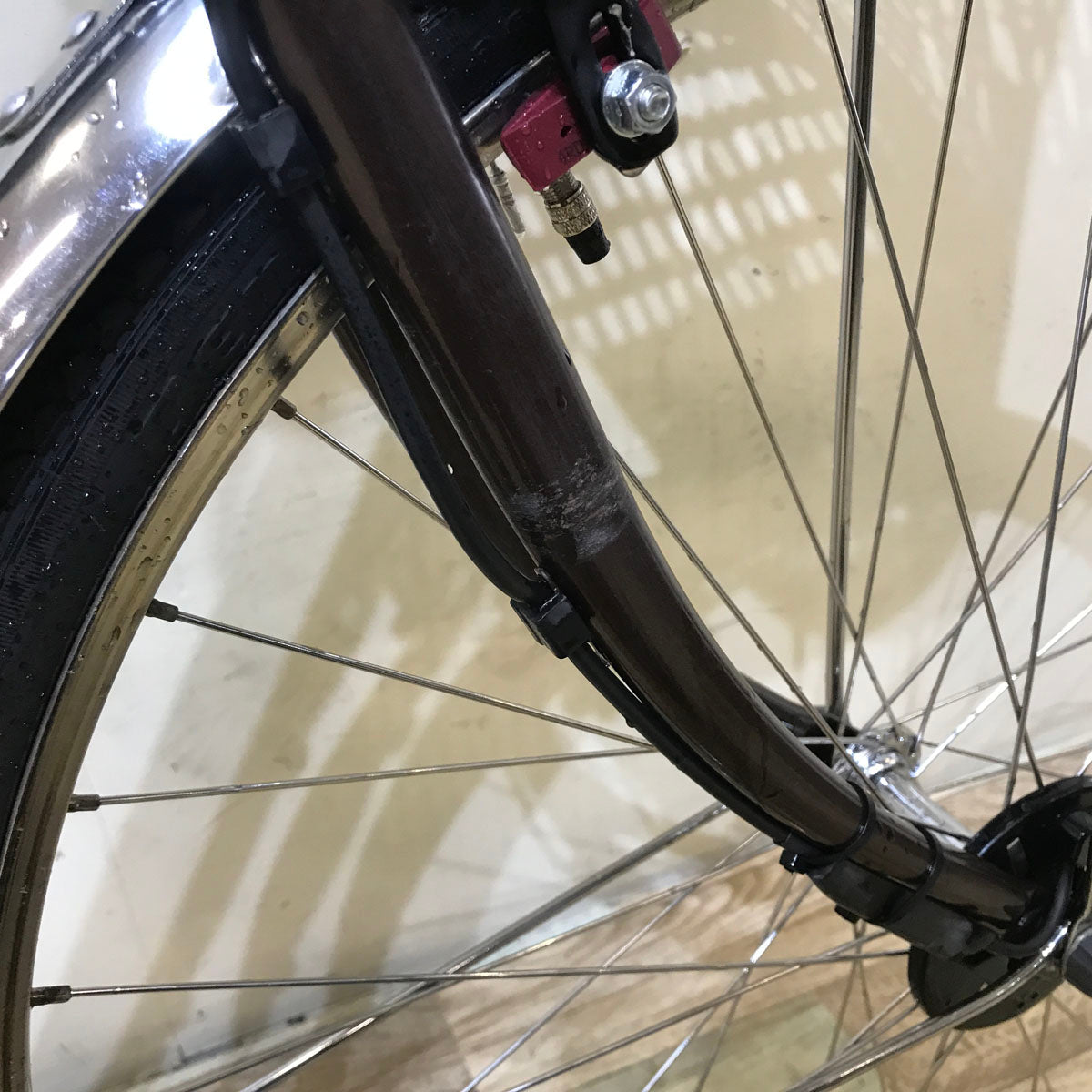 中古電動自転車 パナソニック ビビ DX ブラウン 26インチ KB055