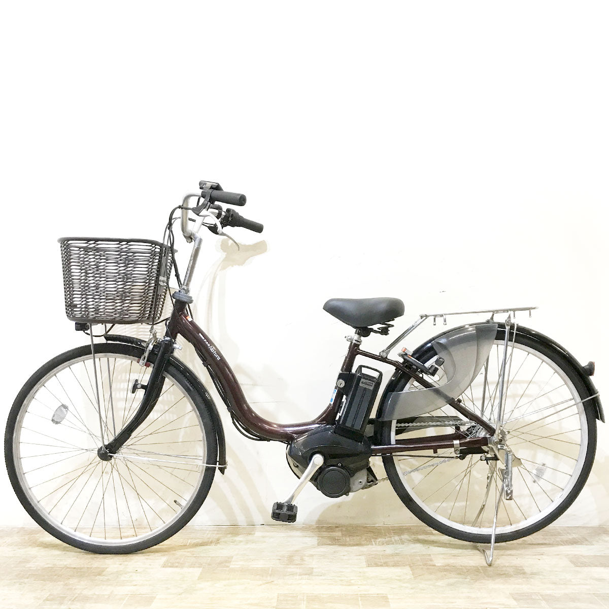 中古電動自転車 ヤマハ PAS ナチュラM ブラウン 26インチ KG062