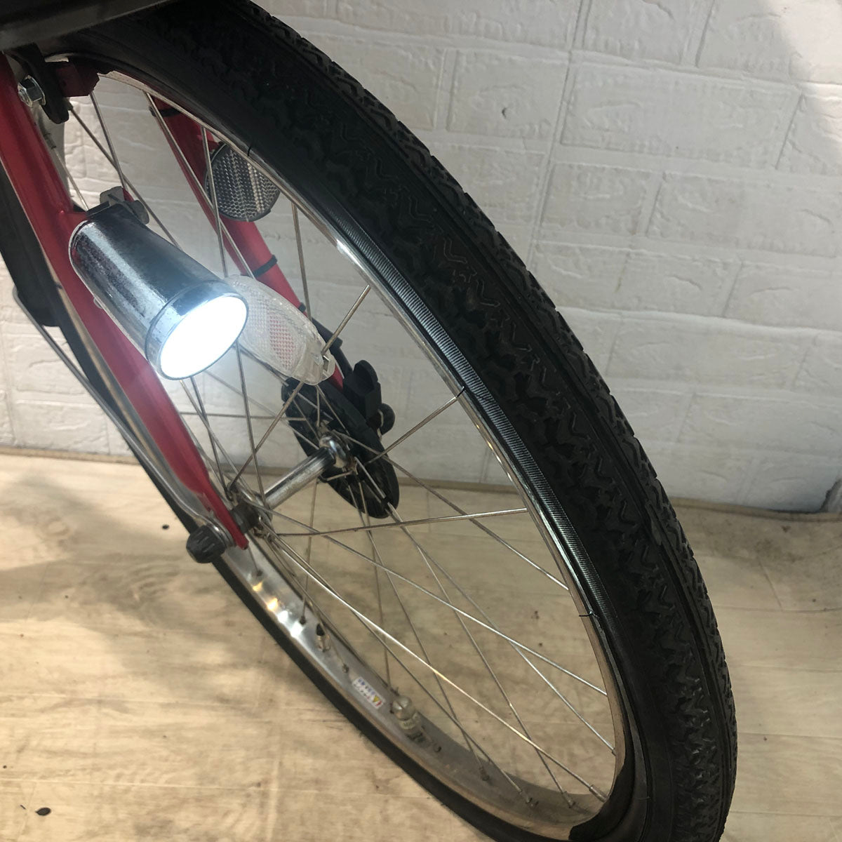 中古電動自転車 新品バッテリー ブリヂストン アンジェリーノ e レッド 前22×後26インチ YC069