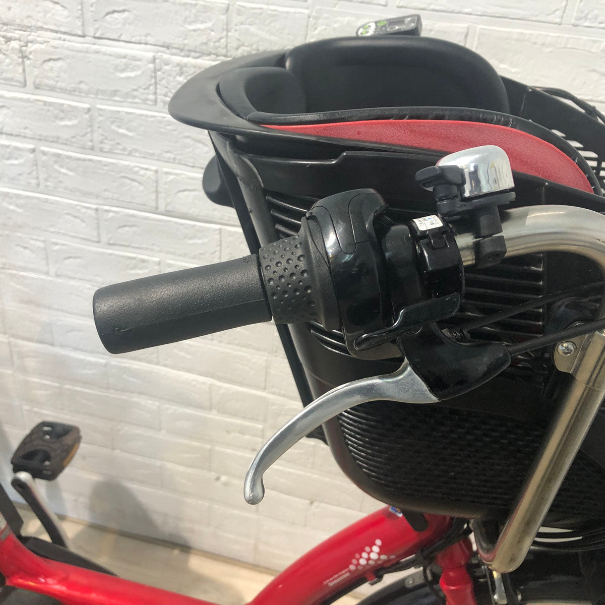 中古電動自転車 新品バッテリー ブリヂストン アンジェリーノ e レッド 前22×後26インチ YC069