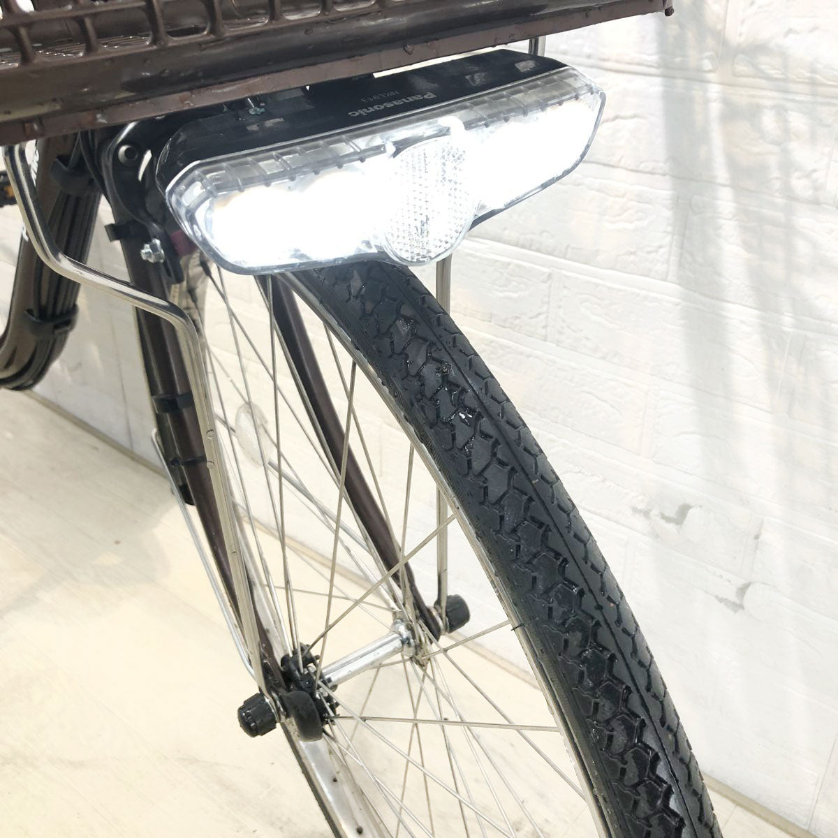 中古電動自転車 パナソニック ビビDX ブラウン 24インチ YH089