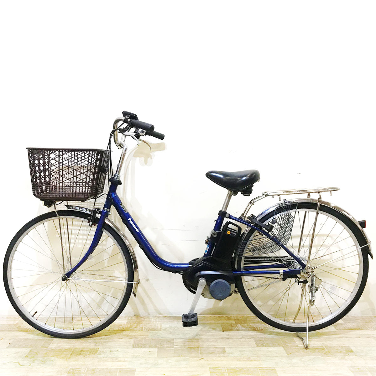 中古電動自転車 パナソニック ビビ DX ブルー 26インチ KB056