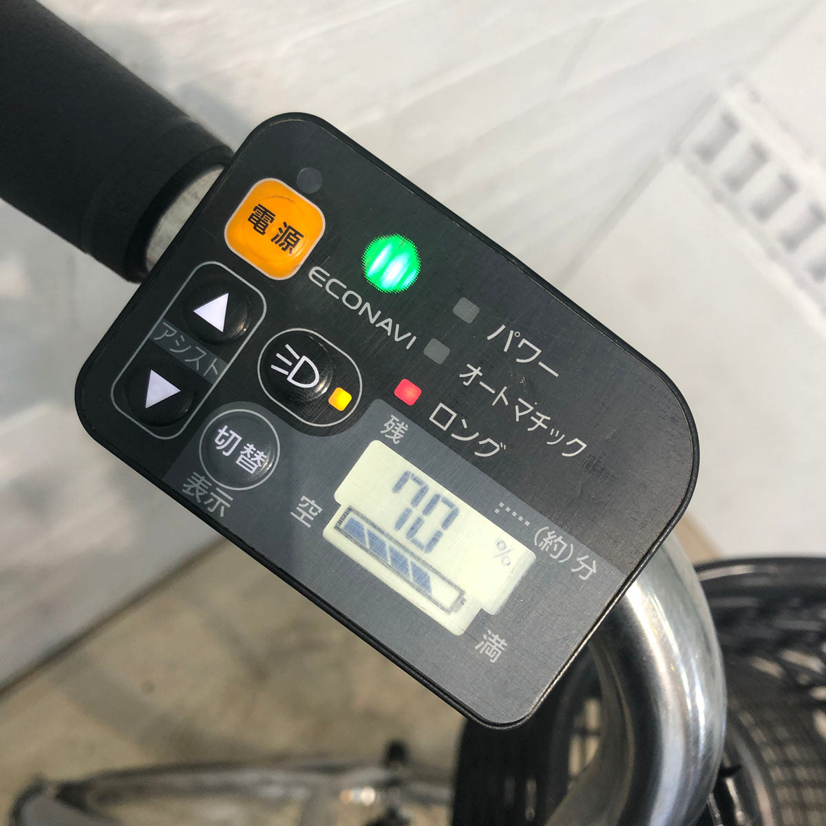 中古電動自転車 パナソニック ビビ EX シルバー 24インチ YC070
