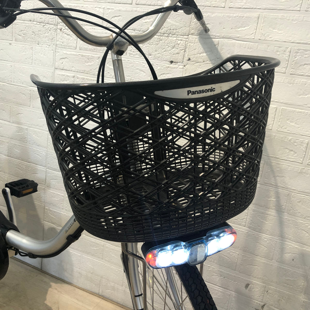 中古電動自転車 パナソニック ビビ EX シルバー 24インチ YC070