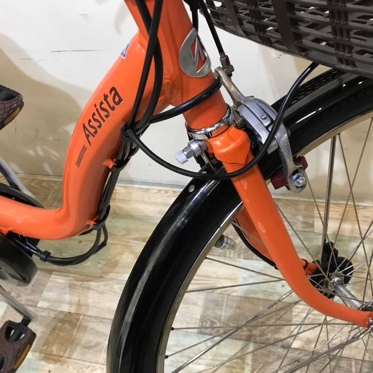 ブリヂストン アシスタ  オレンジ 26インチ KS070【中古車】