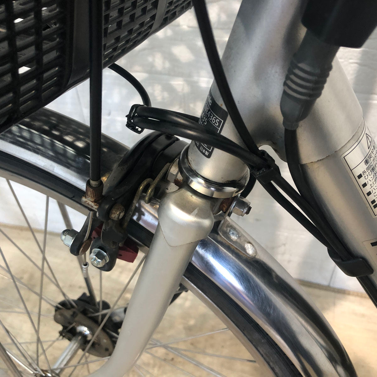 中古電動自転車 パナソニック ビビ EX シルバー 24インチ YC070