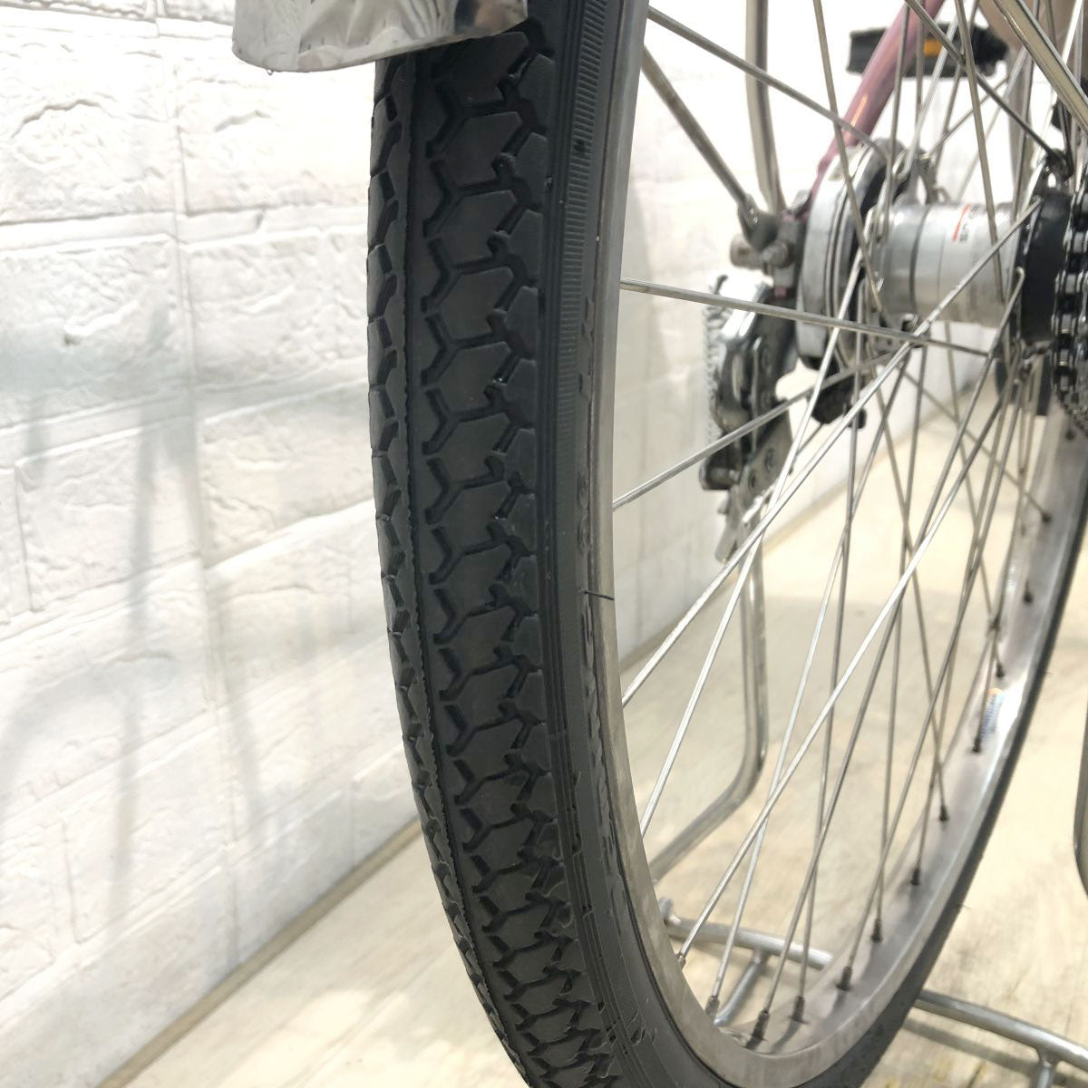 中古電動自転車 パナソニック ビビNX ピンク 26インチ YH090