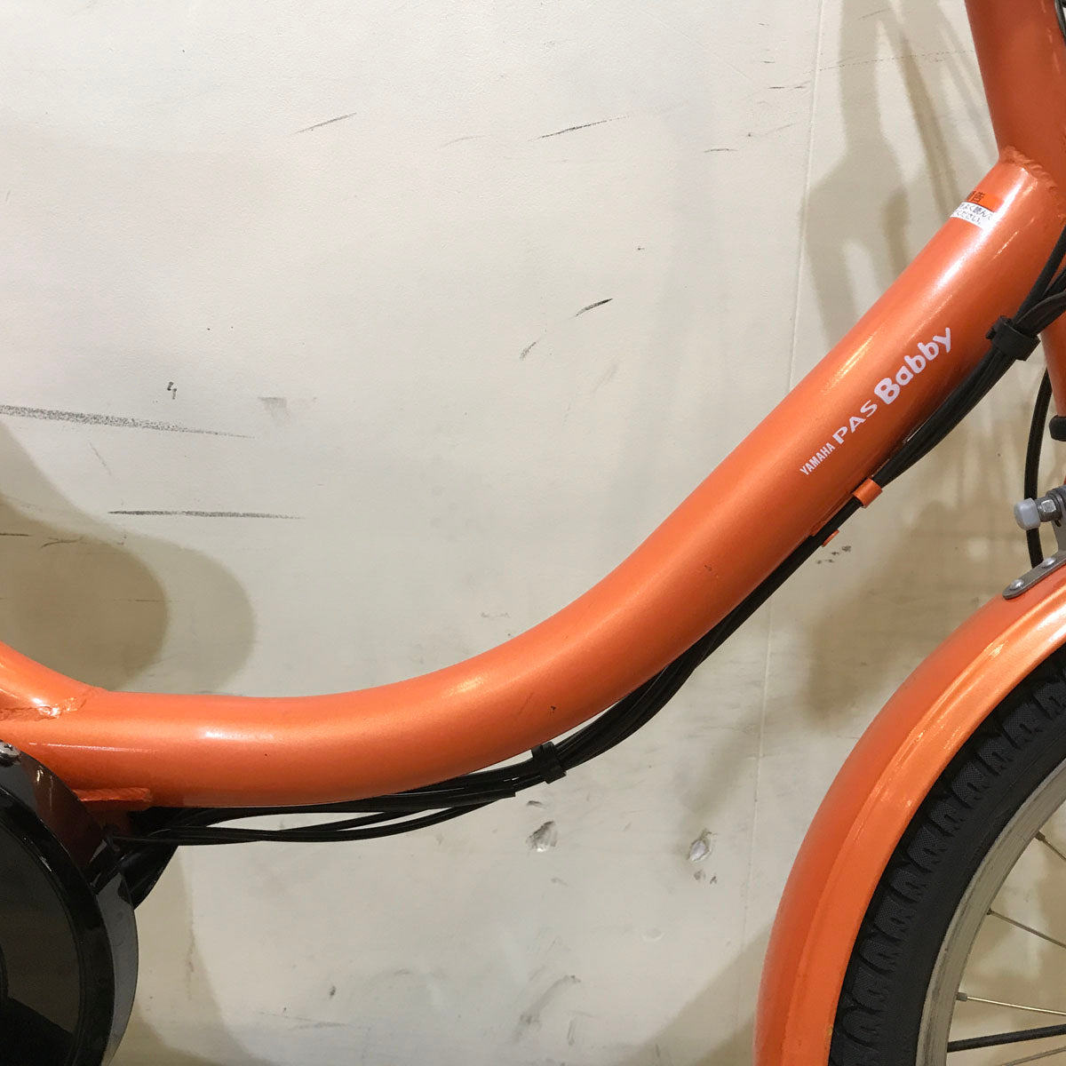 中古電動自転車 ヤマハ PAS Babby パス バビー オレンジ 20インチ