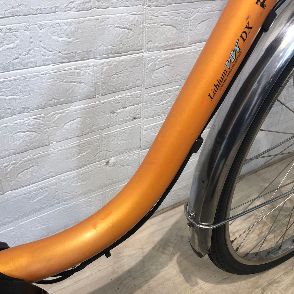 中古電動自転車 パナソニック ビビ DX オレンジ 26インチ YC071 