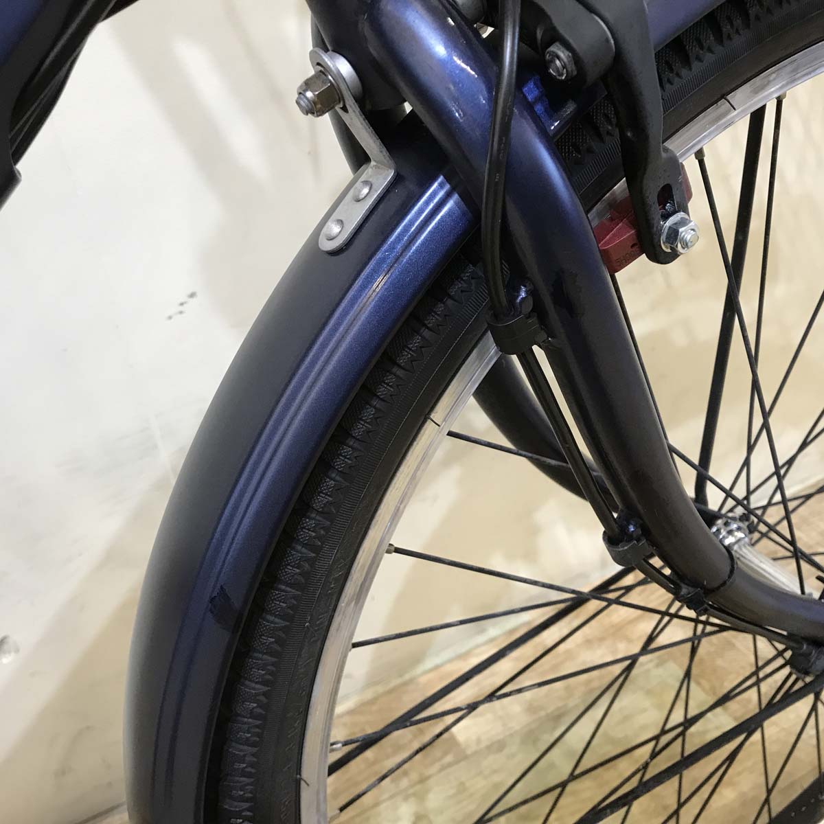 中古電動自転車 パナソニック ティモS ネイビー 26インチ KG066
